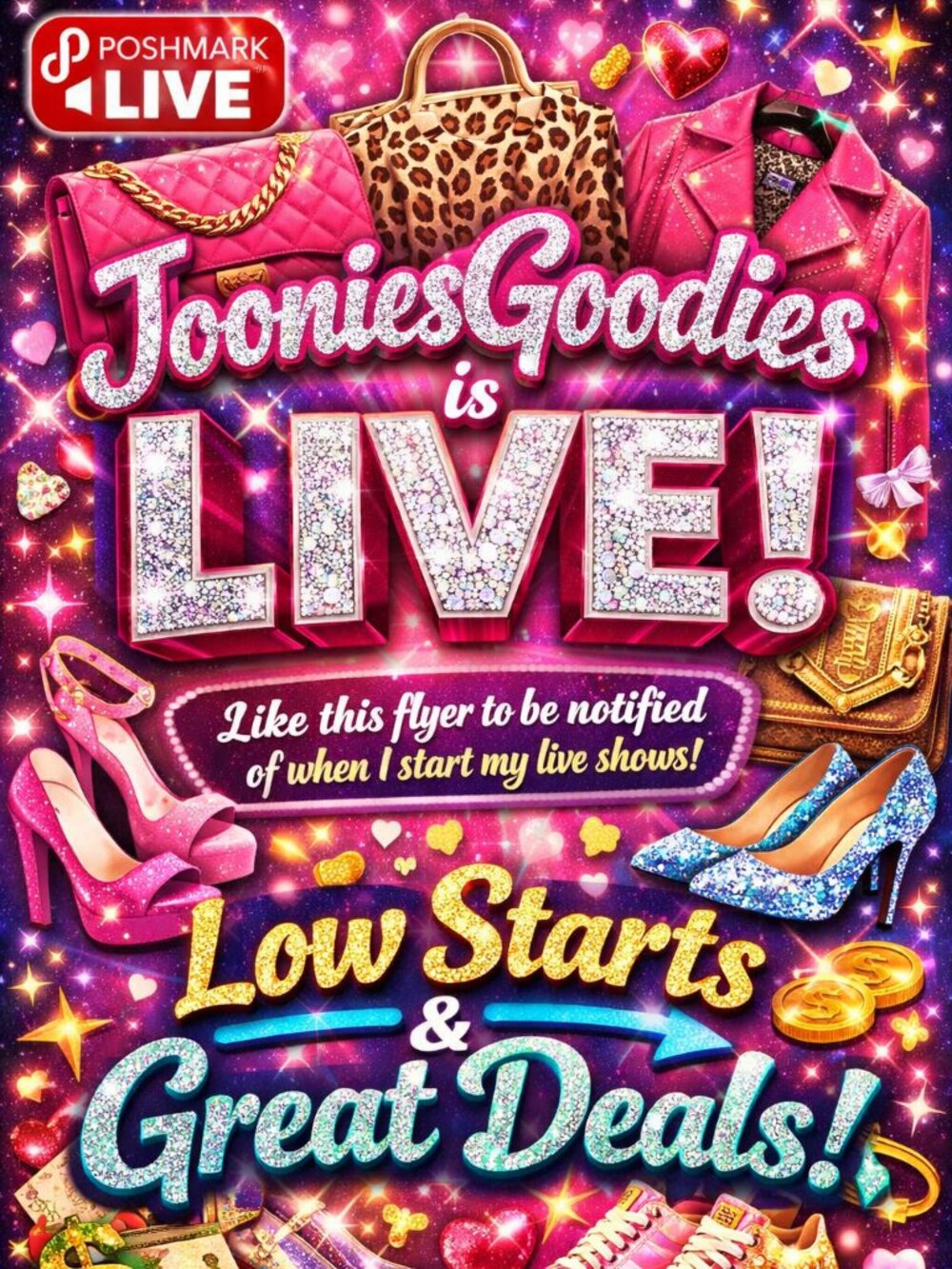 NEW LIVE SHOW FLYER - LIKE & SHARE!